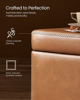 Home Mid-Century Modern Brown Storage Ottoman V2J0 - product image 4