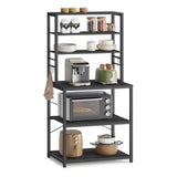 Home Oak/White Baker's Rack with Charging Station J1Q9 - product image 1