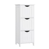 Home White Freestanding Cabinet with 3 Drawers D2P2 - product image 1