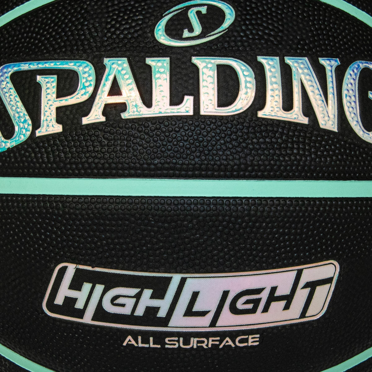 Highlight Foil Basketball, Black/Mint, Size 7 Z2D3 - product image 5