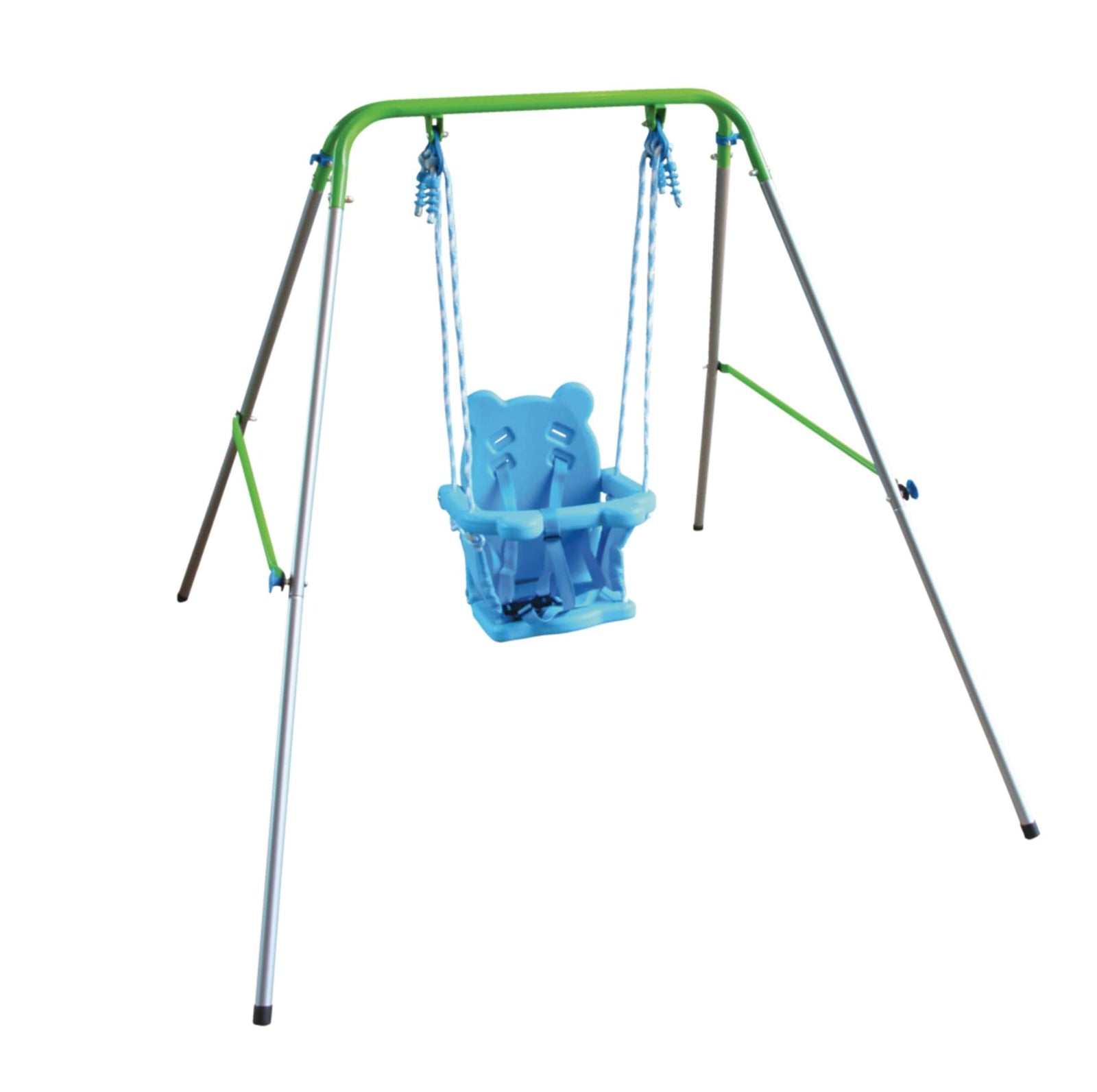 Outdoor Foldable Metal/Steel Swing Set, Ages 12-36 Months, 55-lb Capacity U8A9 - product image 1