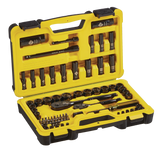 Professional Grade Black Chrome Socket Set, 70-pc, SAE/Metric O0J7 - product image 2