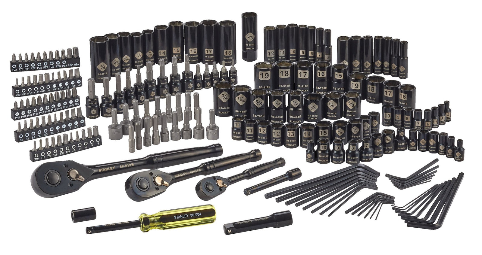 Professional Grade Black Chrome Socket Set, SAE/Metric, 197-pc Z7M7 - product image 2