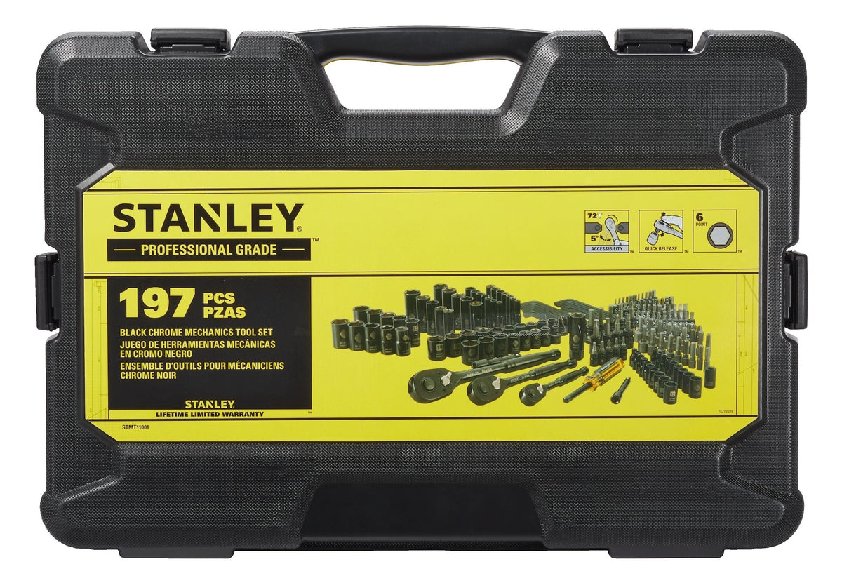 Professional Grade Black Chrome Socket Set, SAE/Metric, 197-pc Z7M7 - product image 3