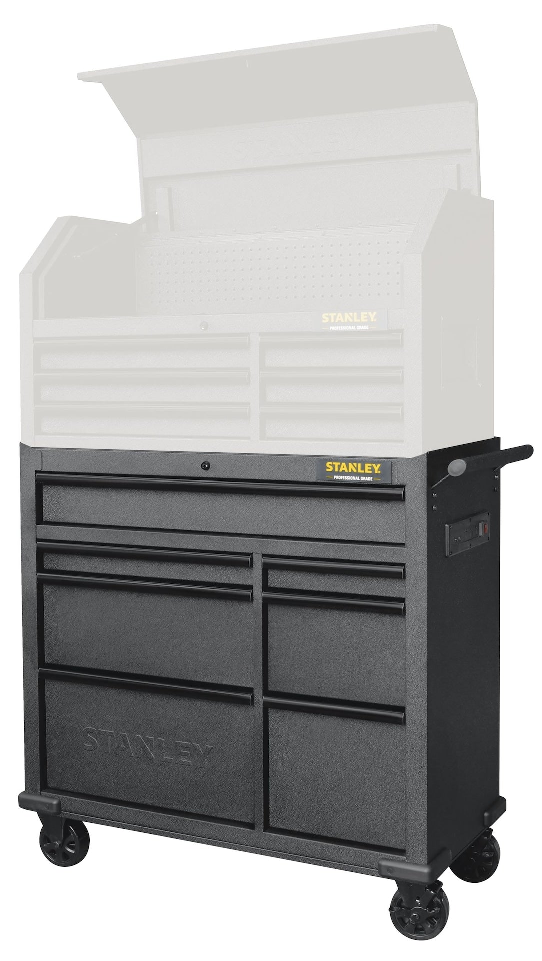 Rolling Tool Storage Cabinet with 7 Drawers, Power Bar with USB, Black, 42-in H7T6 - product image 6