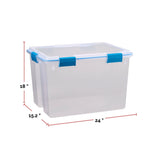 Clear Storage Box with Gasketed Lid, 76-L O5D1 - product image 4