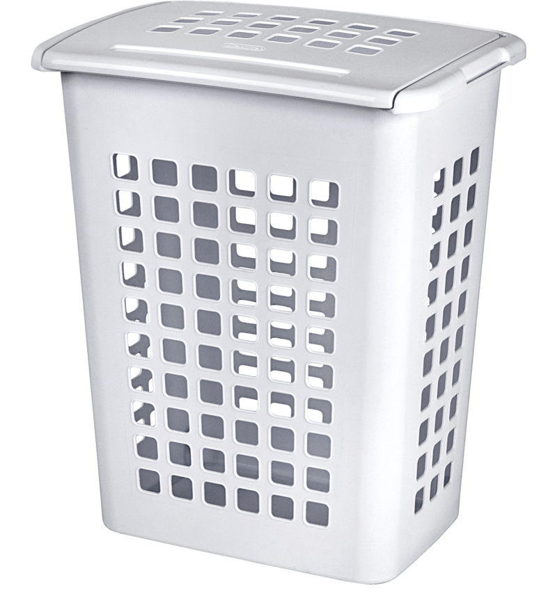Rectangular Laundry Hamper, 19.1 L x 13.75 W x 22.9-in H, 62 L Capacity W1B6