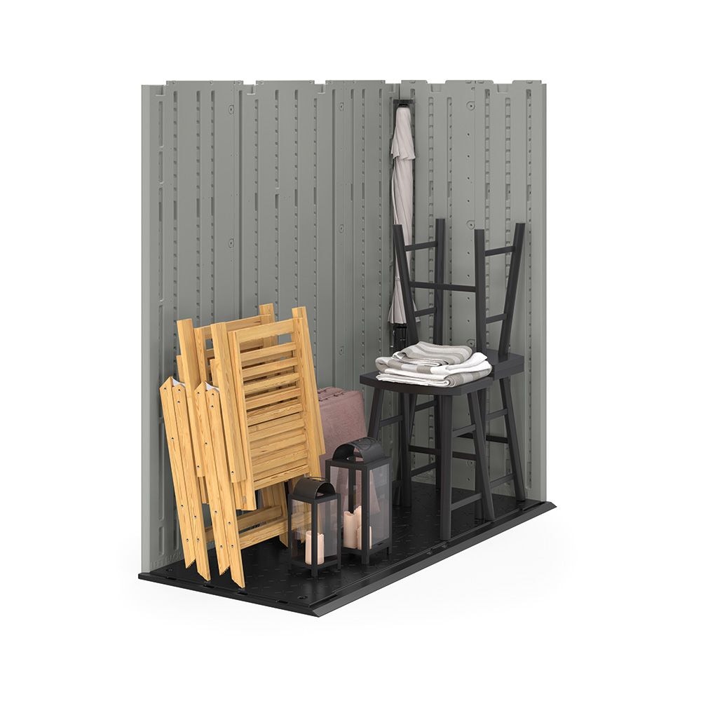 Everett 6x3-ft Dove Grey All-Weather Storage Shed I0N9 - product image 4