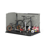 Glidetop 98-cu-ft Dove Grey Horizontal Shed H4J6 - product image 4