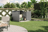 Glidetop 98-cu-ft Dove Grey Horizontal Shed H4J6 - product image 8