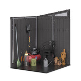 Modernist 6x5-ft Peppercorn/Black Storage Shed D7O8 - product image 6