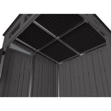 Modernist 6x5-ft Peppercorn/Black Storage Shed H0A0 - product image 7