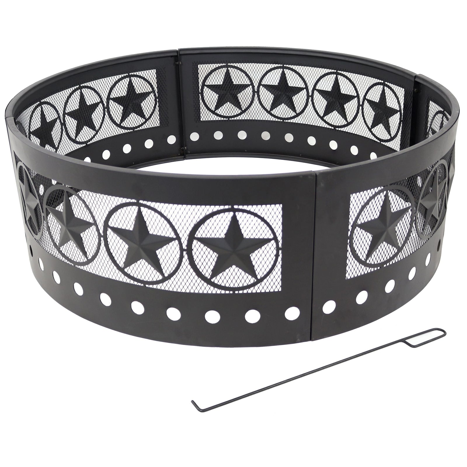 Décor Heavy-Duty Steel Cut Out Campfire Ring, 36-in L6F8 - product image 1
