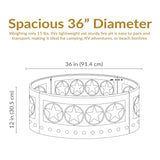 Décor Heavy-Duty Steel Cut Out Campfire Ring, 36-in L6F8 - product image 5