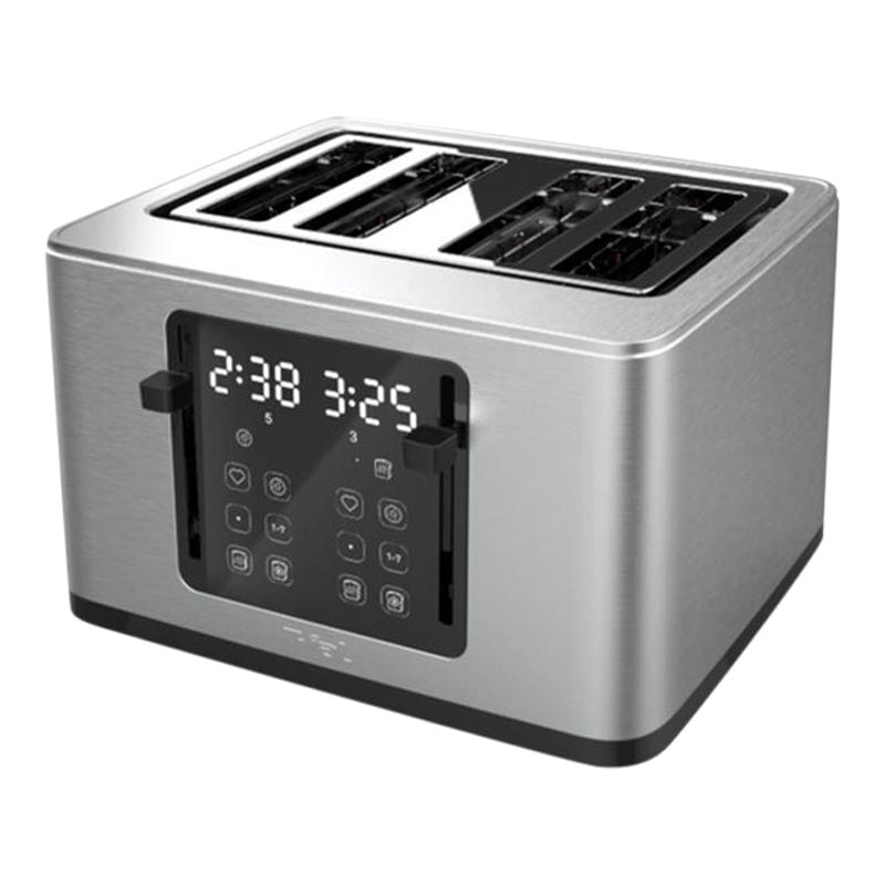 4-Slice Stainless Steel Digital Toaster, Extra wide slots, 7 Browning levels L2P6