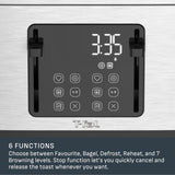 4-Slice Stainless Steel Digital Toaster, Extra wide slots, 7 Browning levels L2P6 - product image 4