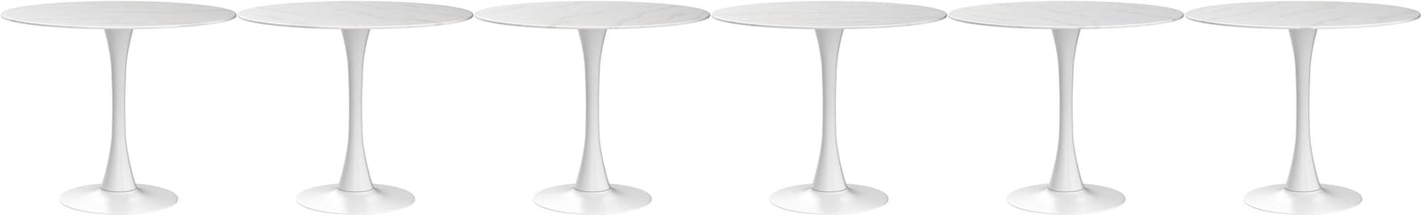 Me Home Leo Faux Marble Dining Table Tulip Base H8T6 - product image 2