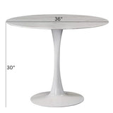 Me Home Leo Faux Marble Dining Table Tulip Base H8T6 - product image 5