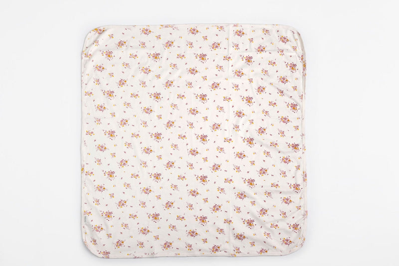 The Elk Baby Flower Print Premium Organic Cotton Blanket S7C4