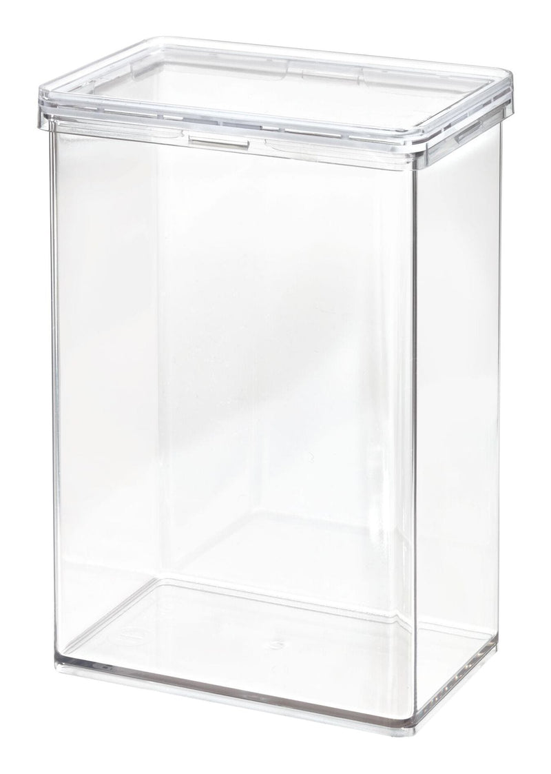 The Home Edit by iDESIGN Clear Stackable Large Canister with Air Tight Lid, 2.37-L J4K3