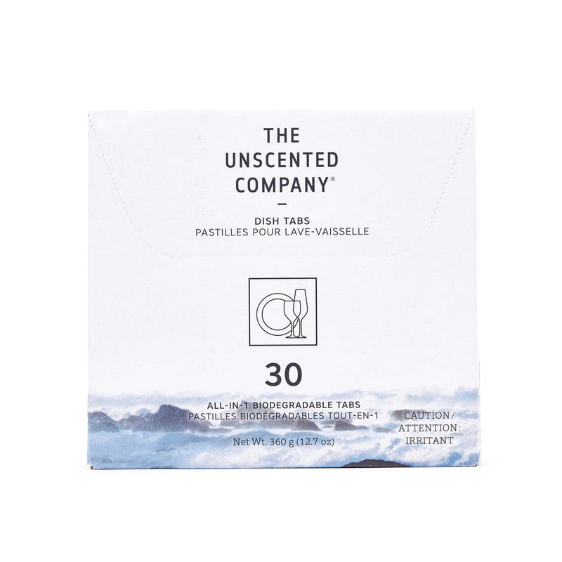 The Unscented Company Dishwasher Detergent Tabs, Unscented, 30-pk W2Y9