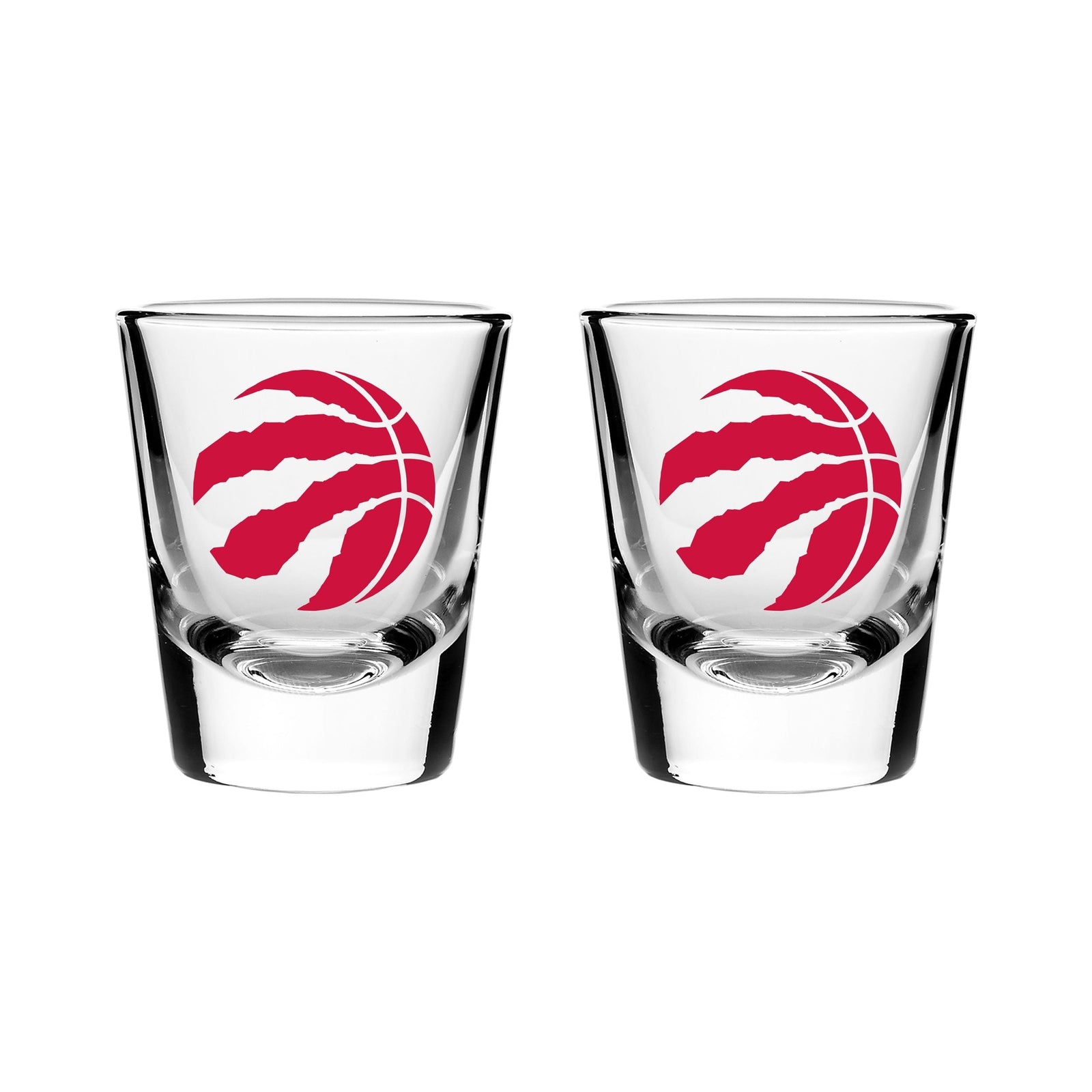 Toronto Raptors Heavy Base Shot Glass Set For Basketball Fans/Collectors, 2-oz, 2-pk Q5U4 - product image 1