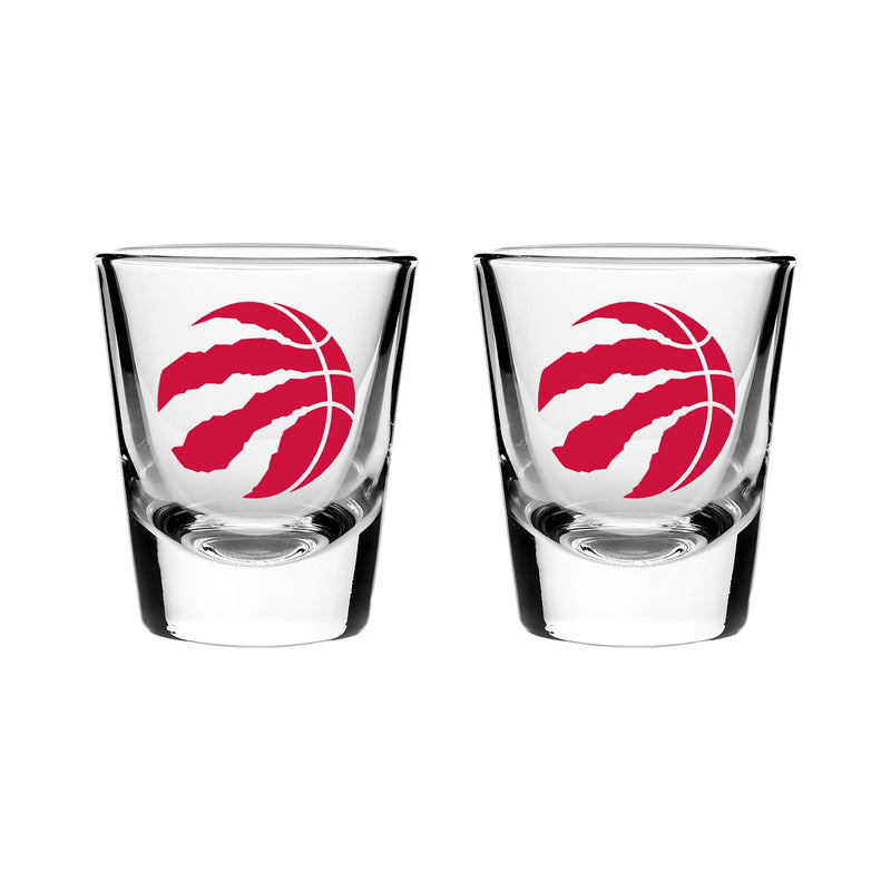 Toronto Raptors Heavy Base Shot Glass Set For Basketball Fans/Collectors, 2-oz, 2-pk Q5U4
