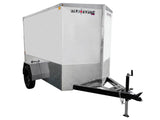 5 x 8-ft Enclosed Trailer with Ramp Door, White I6D1 - product image 1
