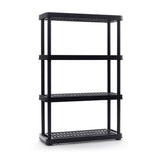 4-Shelf Resin Storage/Shelving Unit, 36 x 14 x 54.5-in, Black C5I6 - product image 1