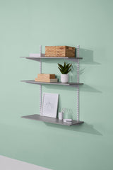 type A Floating Wall Shelf Board, Grey Concrete, 16 x 35-in T6J9 - product image 1