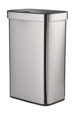 Type A Stainless Steel Rectangular Auto Indoor Refuse Bin with Resin Motion Sensor Lid, 50-L B1R1 - product image 1
