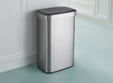 Type A Stainless Steel Rectangular Auto Indoor Refuse Bin with Resin Motion Sensor Lid, 50-L B1R1 - product image 6