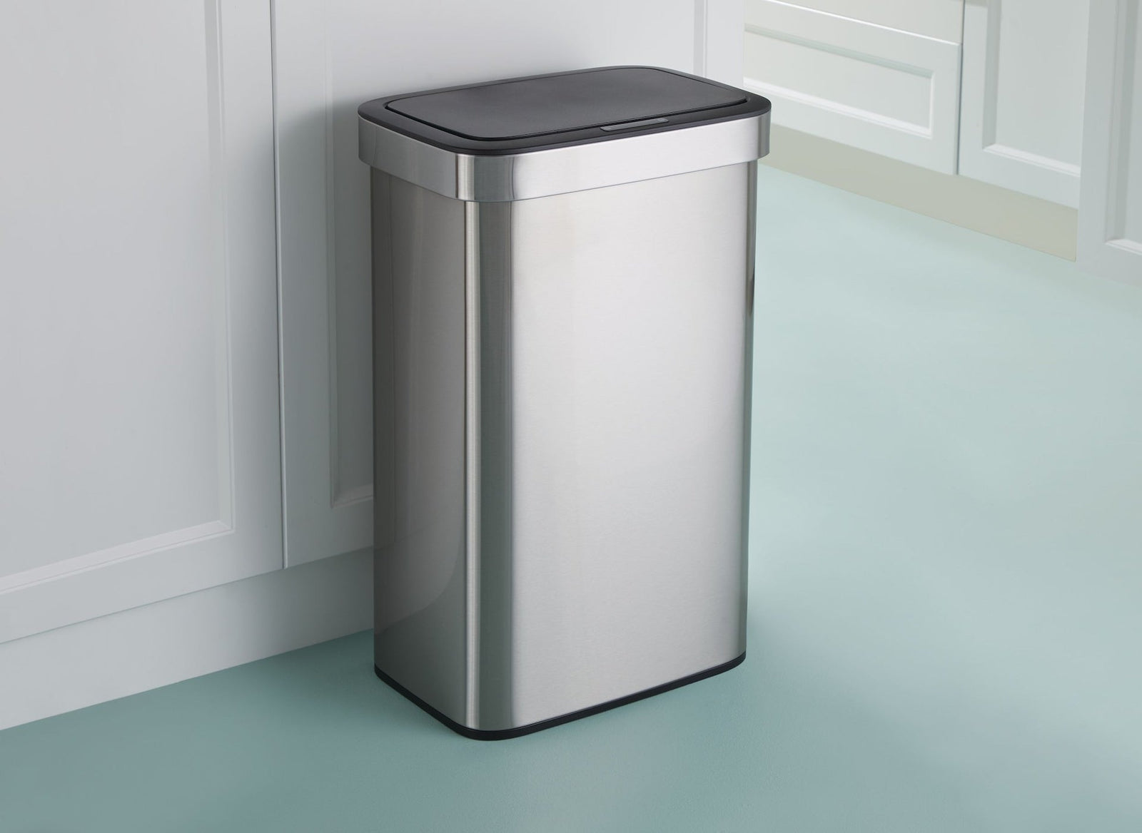 Type A Stainless Steel Rectangular Auto Indoor Refuse Bin with Resin Motion Sensor Lid, 50-L B1R1 - product image 6