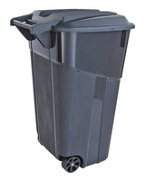 Solutions Plastic Rectangular Wheeled Outdoor Garbage Can, Black, 121-L (32 US gal) W0N5 - product image 1