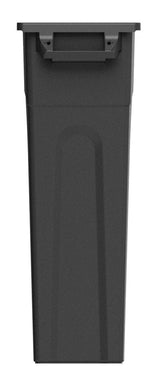 Solutions Plastic Tall Slim Rectangular Garbage Can, Black, 87-L L5N4 - product image 2