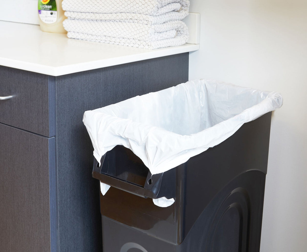Solutions Plastic Tall Slim Rectangular Garbage Can, Black, 87-L L5N4 - product image 7