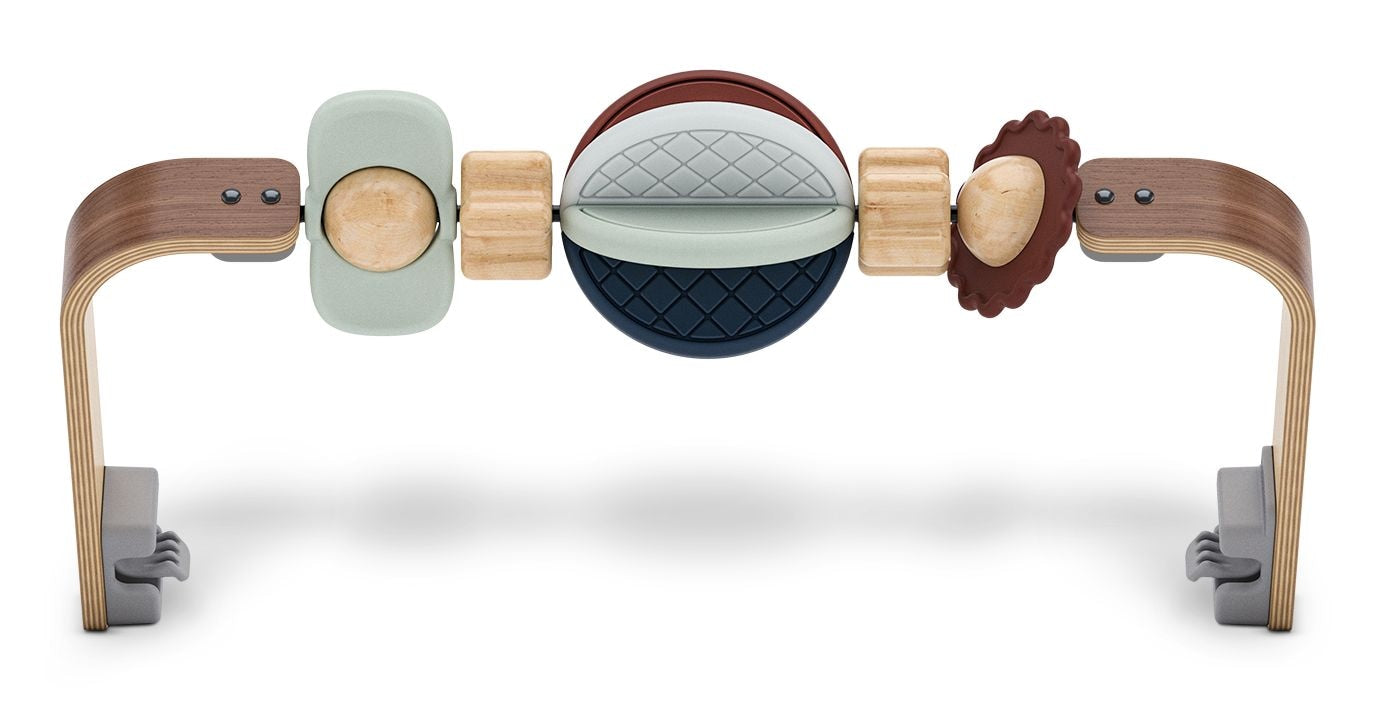 Mira Bouncer Wonder Wheel Toy Bar, Walnut Wood F8B8 - product image 1