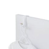 Plastic Single Over the Door Hook, White, 7.5-in W1J8 - product image 1