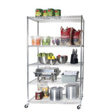 Classics 5-Tier Heavy Duty Shelving, 48-in x 24-in x 72-in, Chrome K3Z9 - product image 1