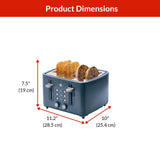 4-Slice Toaster with Extra-Wide Slots, Bluefin Z0Q9 - product image 2