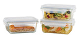 Glass Clip Lid Food Storage Container Set Leakproof, 980-mL, 3 Count I0K4 - product image 1