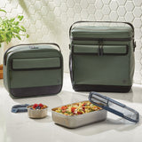 Insulated Food Storage Lunch Bag, X-Large, Green, BPA-Free N0O3 - product image 1