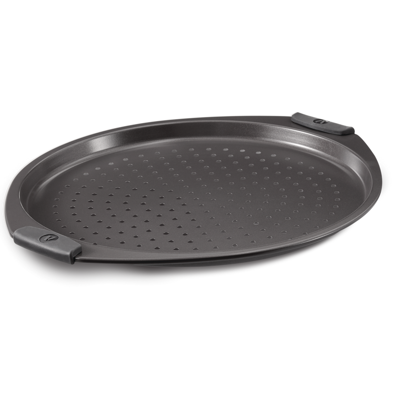Non-Stick Round Pizza Crisper Pan, 13.25-in O2D0