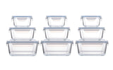 Square Glass Food Storage Container Set, 18-pc W1Z5 - product image 1