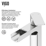 Amada Single Handle Vessel Single Hole Bathroom Sink Faucet, WaterSense Certified, Chrome C8N3 - product image 3