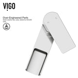 Amada Single Handle Vessel Single Hole Bathroom Sink Faucet, WaterSense Certified, Chrome C8N3 - product image 4
