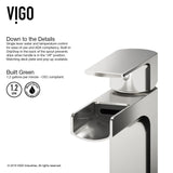 Amada Single Handle Vessel Single Hole Bathroom Sink Faucet, WaterSense Certified, Chrome C8N3 - product image 6