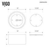 Anvil Matte Stone Round Composite Vessel Bathroom Sink/Basin with Deep Bowl, White Z4A8 - product image 7