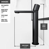 Anvil MatteStone Round White Composite Bathroom Sink/Basin Set with Gotham Faucet and Pop-Up Drain G7K4 - product image 7