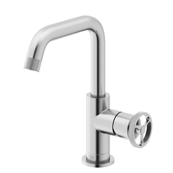 Cass 9-in Single-Hole Bathroom Faucet, Various Finishes M1V7